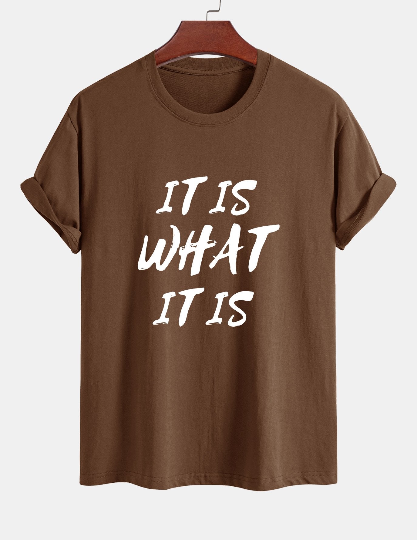 Ulrico® | It Is What It Is Print Cotton T-Shirt