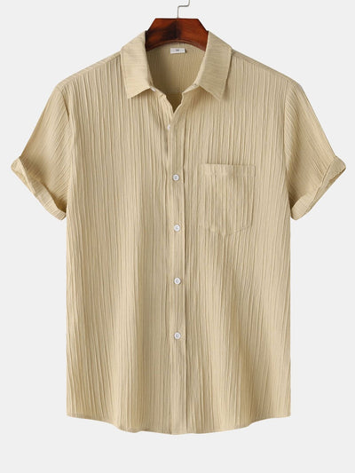 Yerai® | Textured Button Up Shirt