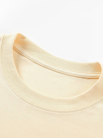 Adeimantos® | 3 Pieces Basic Long Sleeve Heavy Weight Arc Hem T-Shirts
