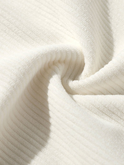 Adam | Paneled Corduroy Raglan Sleeves Hoodie