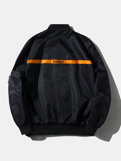 Holden | Oversized NASA Print Bomber Jacket