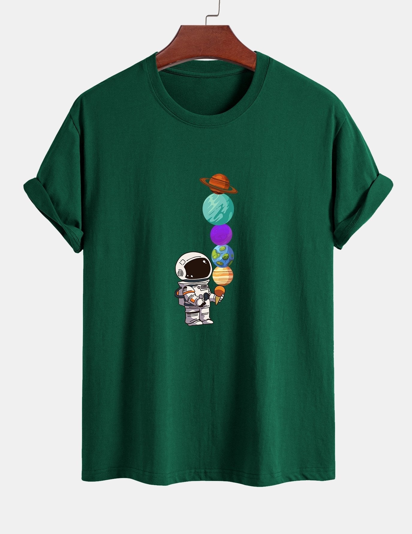 Armando® | Planet Astronaut Print Cotton T-Shirt