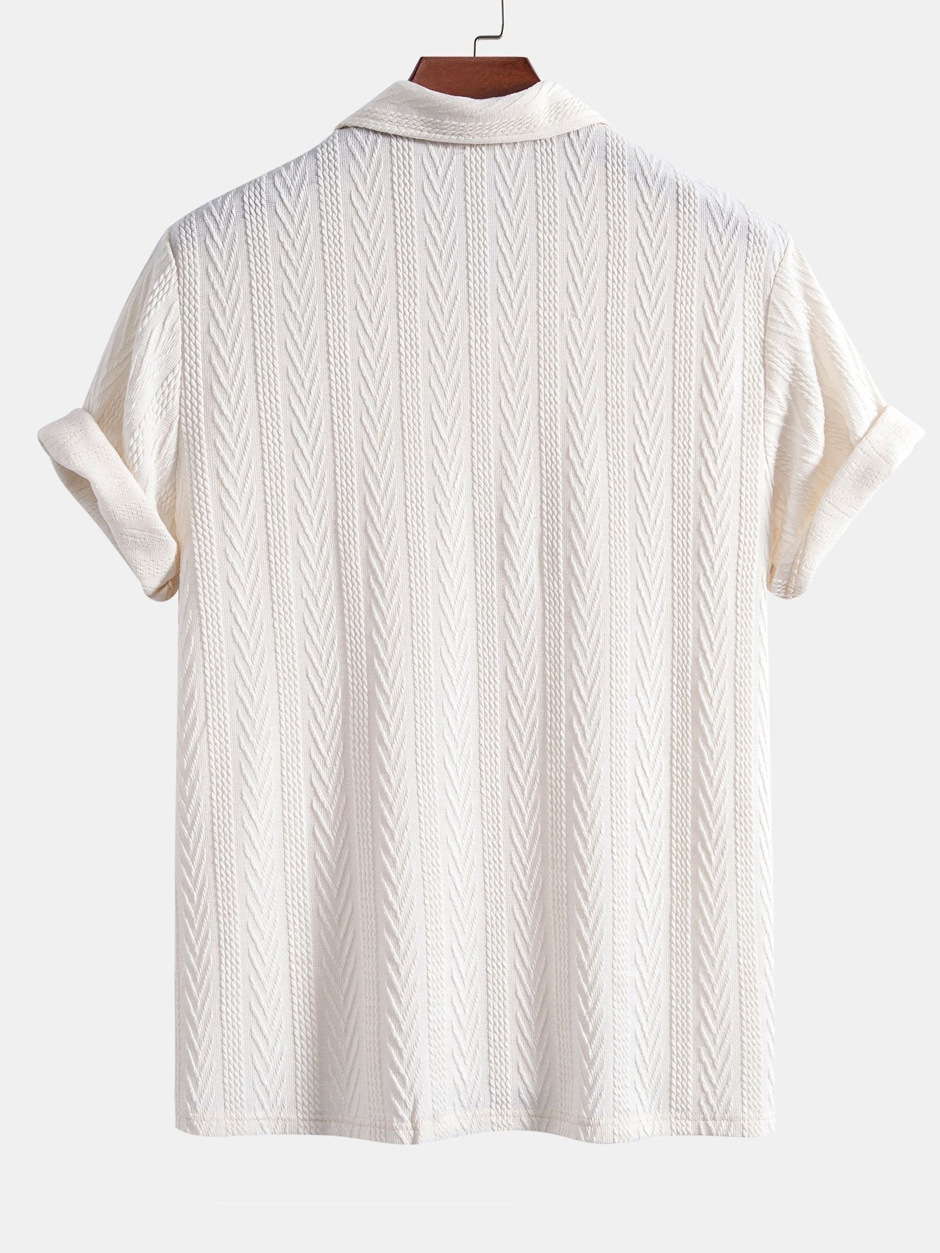 Yovanni® | Knitted Geometric Jacquard Polo