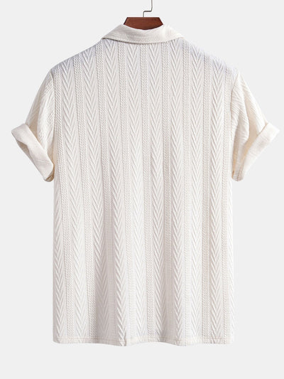 Yovanni® | Knitted Geometric Jacquard Polo