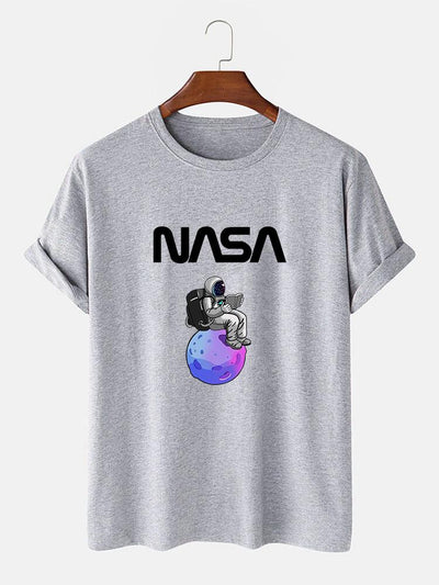 Klaus® | Astronaut Reading Book Print T-Shirt