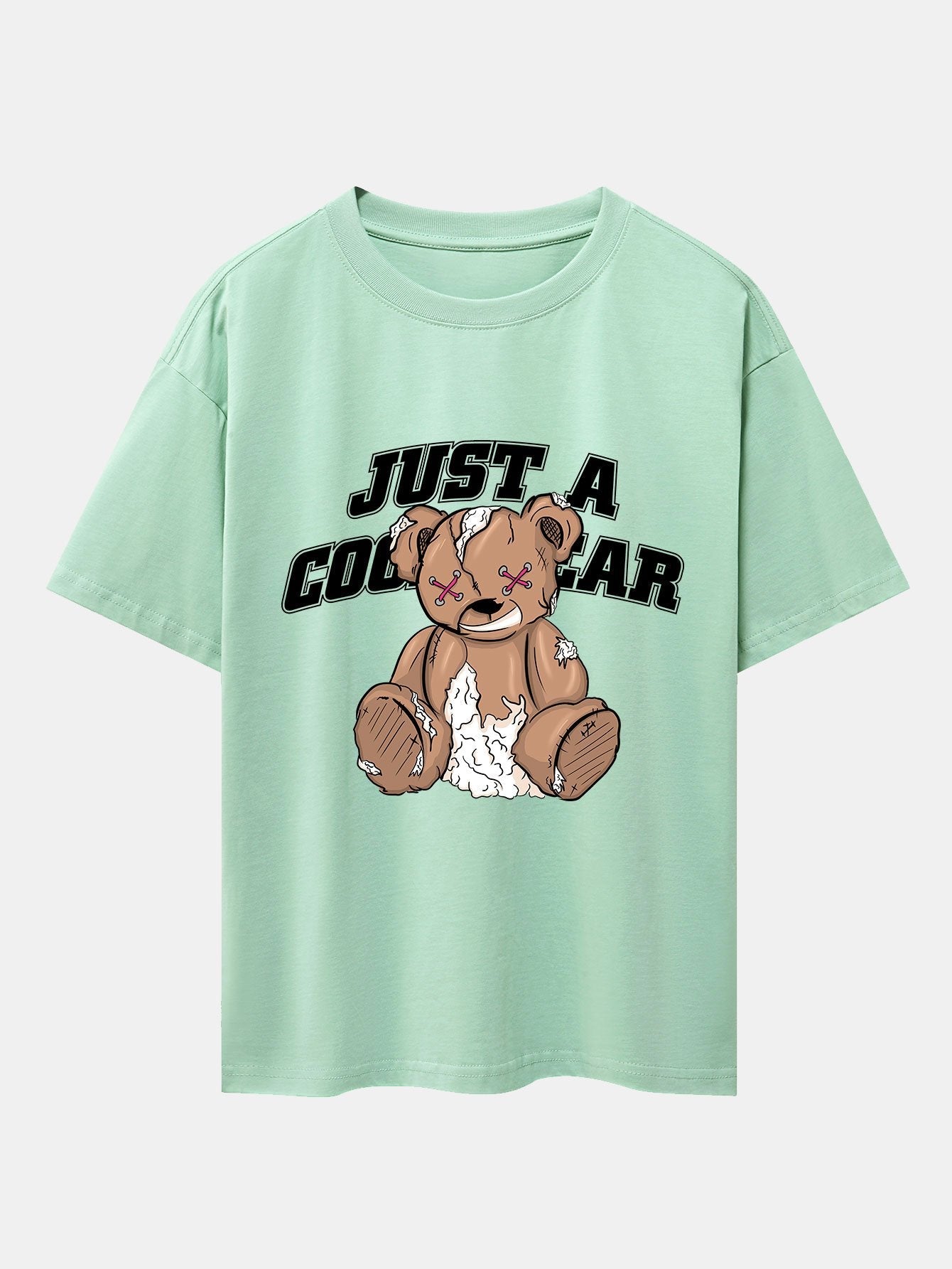 Joseph® | Tattered Bear Print Drop Shoulder Oversize T-Shirt