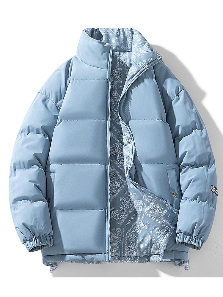 Darian | Reversible Paisley Puffer Coat