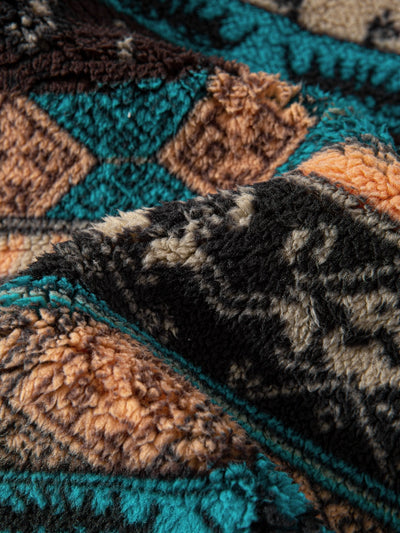 Wyatt | Teddy Fleece Ethnic Print Coat