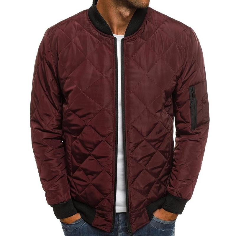 Bertus® | Men's Padded Stand Collar Solid Color Thermal Padded Jacket 17181514X