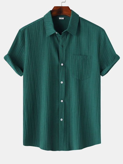 Yerai® | Textured Button Up Shirt