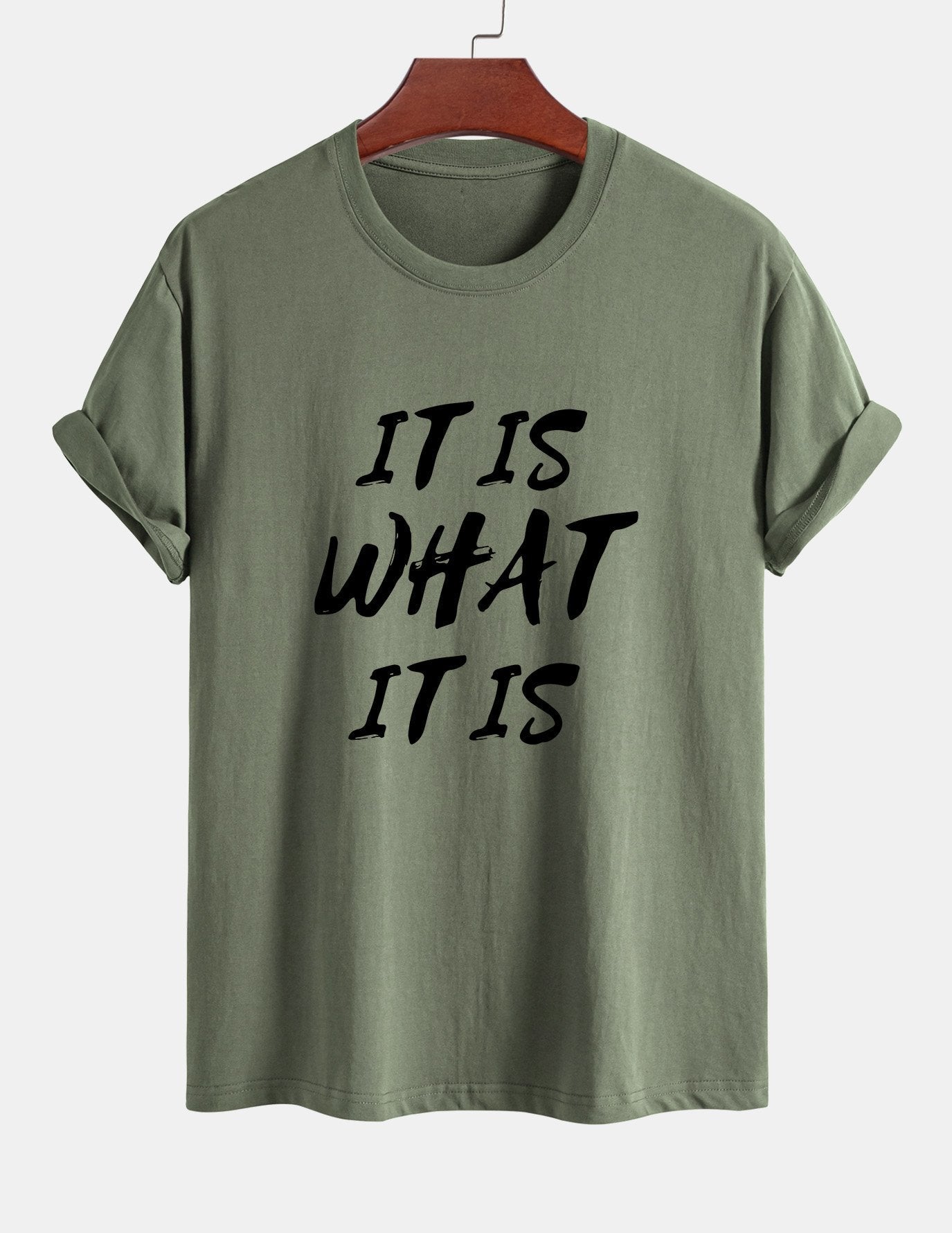 Ulrico® | It Is What It Is Print Cotton T-Shirt