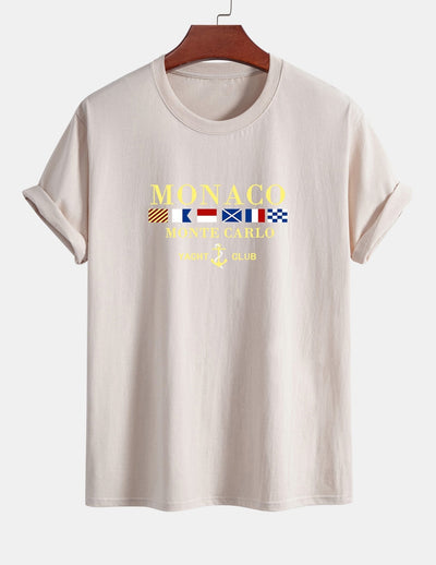 Arnaldo® | Monaco Slogan Print Cotton T-Shirt