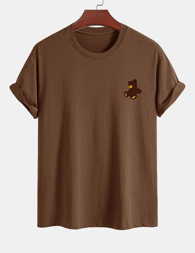 Yoab® | Teddy Bear Print Cotton T-Shirt