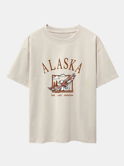 Teófimo® | Eagle Print Heavy Weight Oversize T-Shirt