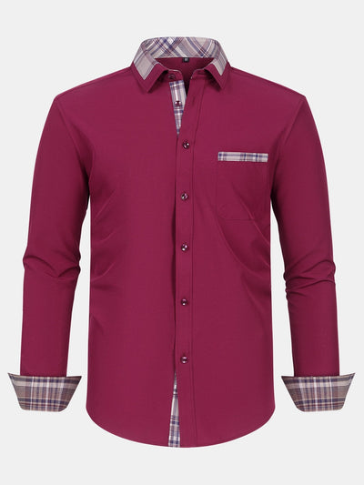 Althair® | Plaid Panel Button Up Shirt