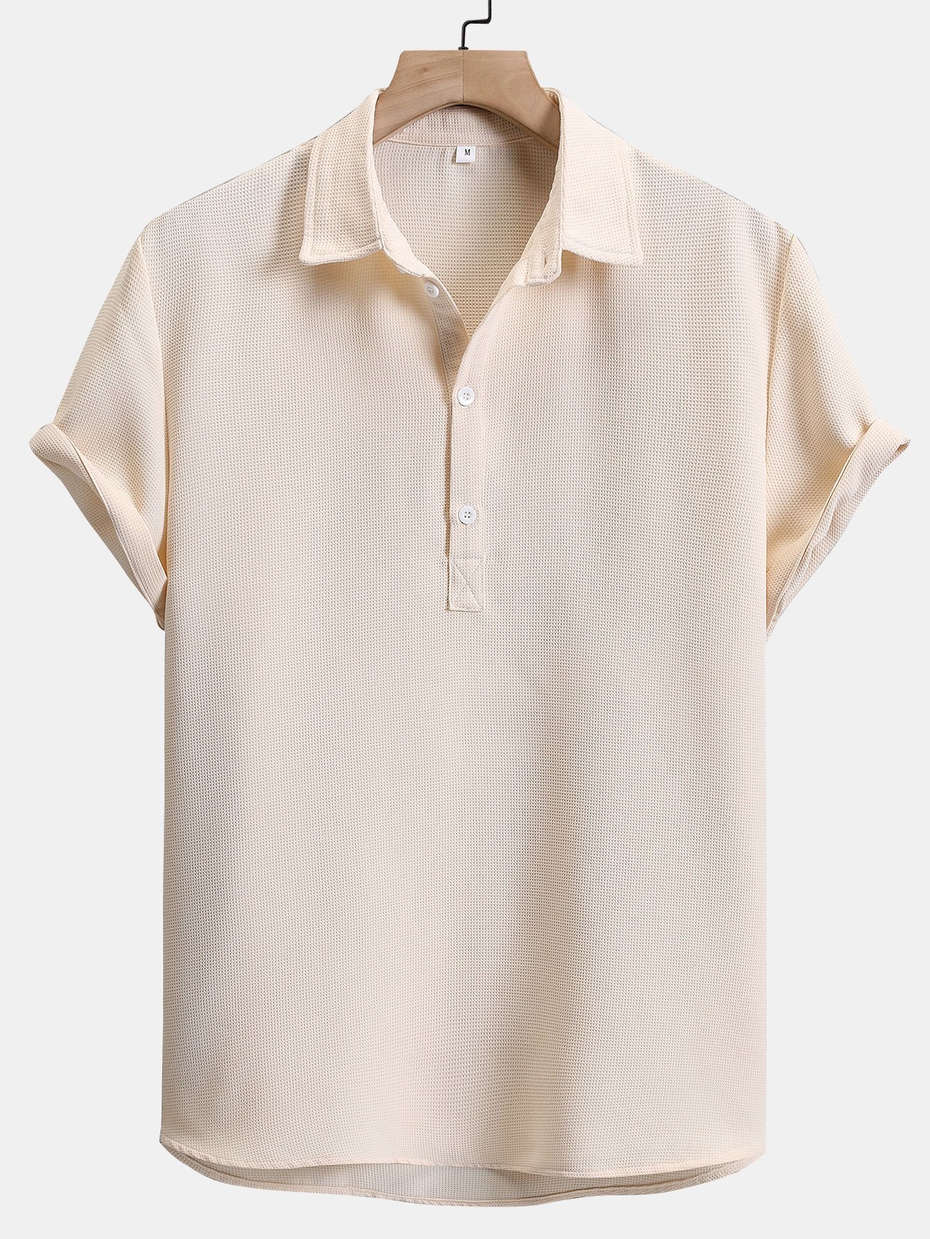 Astarte® | Waffle Polo Collar Shirt