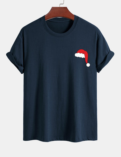 Alejandro® | Santa Hat Print Cotton T-Shirt