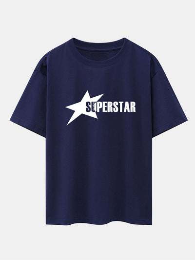 Jamie® | Superstar Print Drop Shoulder Oversize T-Shirt