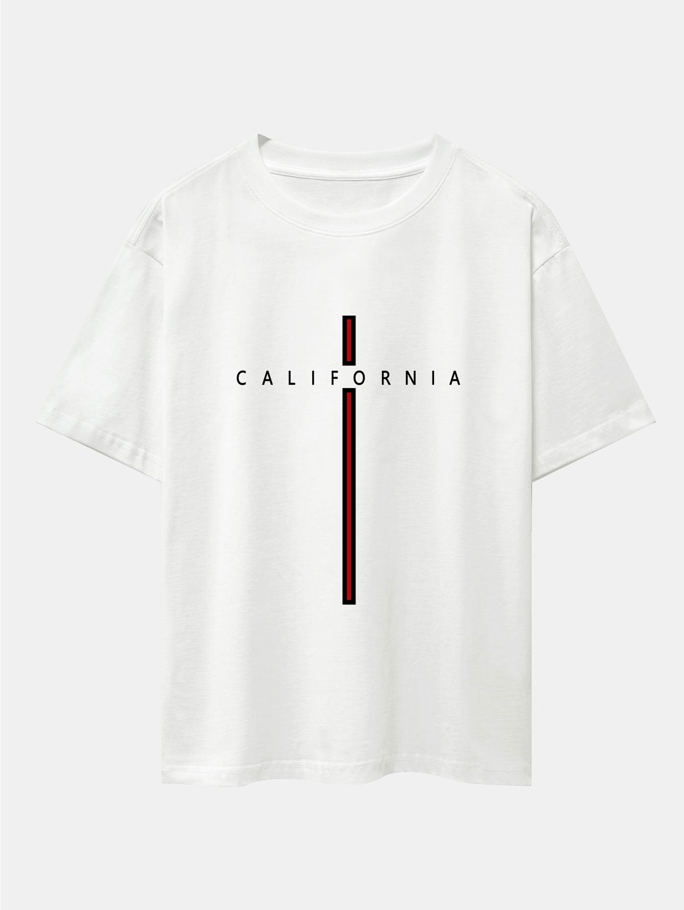 César® | Stripe Print Drop Shoulder Oversize T-Shirt