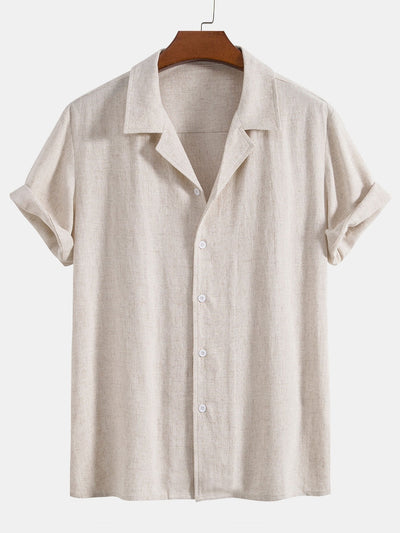 Anskar® | Linen Rayon Blend Cuban Shirt
