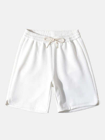 Herodoto® | Loose Fit Drawstring Twill Jacquard Shorts