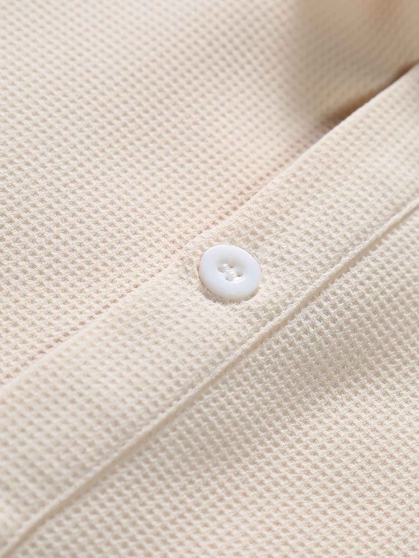 Astarte® | Waffle Polo Collar Shirt