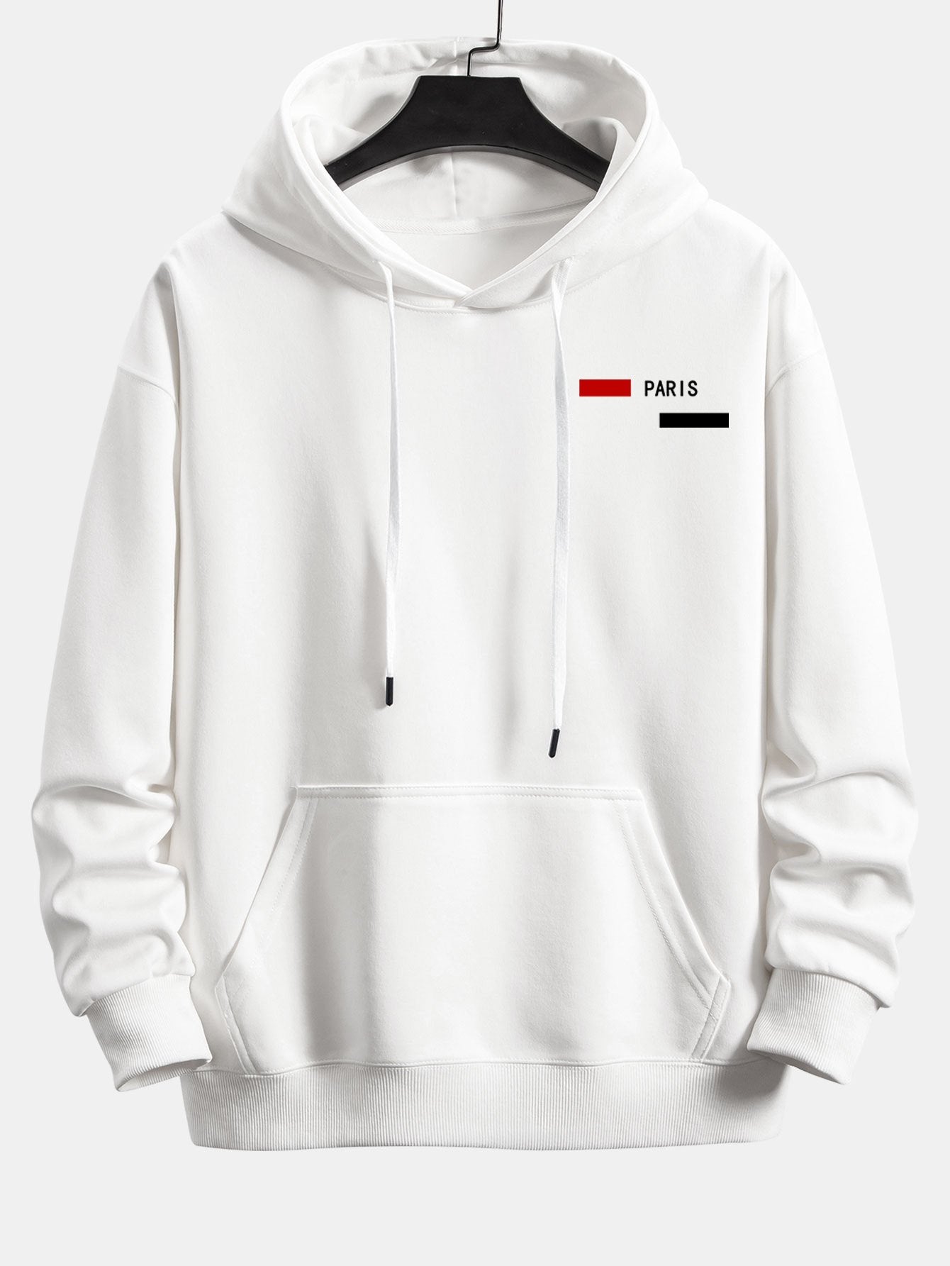 Lev | Paris Stripe Print Relax Fit Hoodie