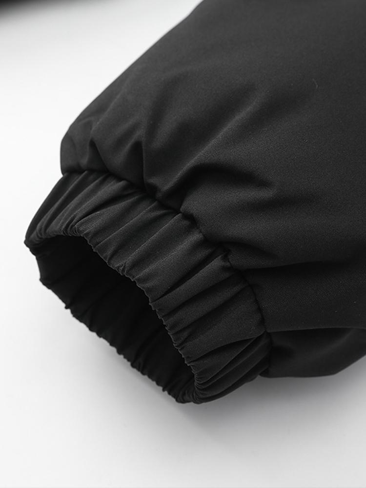 Caspian | Contrast Zip Up Hooded Puffer Coat