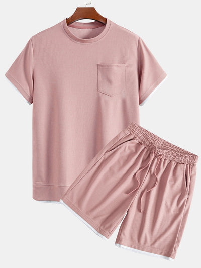 Adalgiso® | 2 In 1 Waffle T-Shirt & Shorts