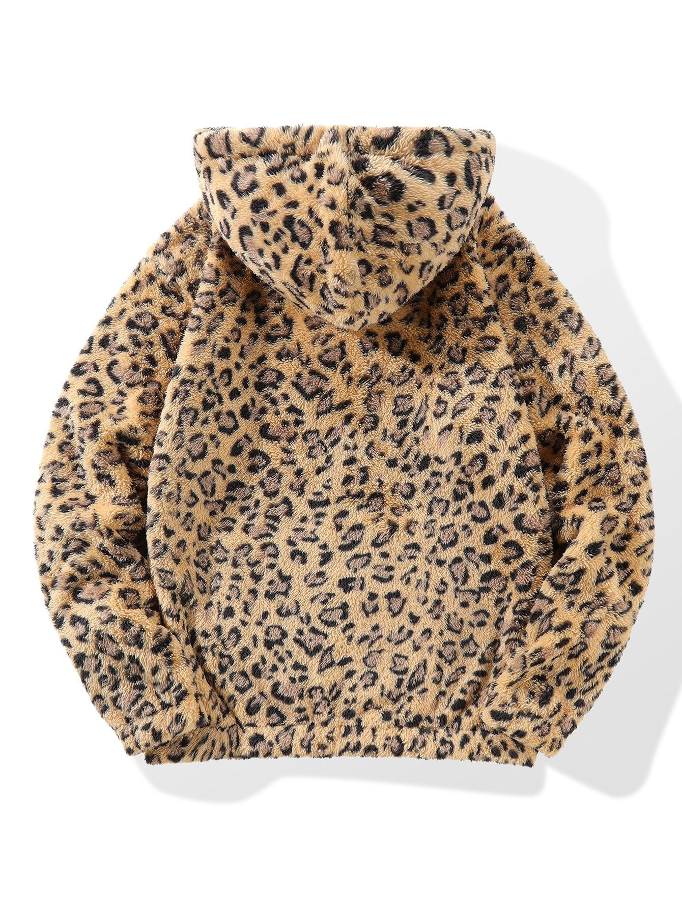Marius | Leopard Print Faux Fur Hoodie