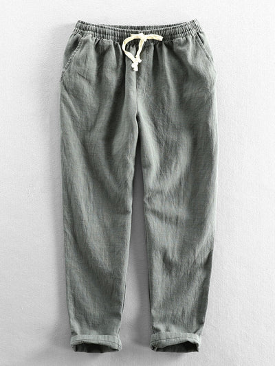 Dave® | Linen Cotton Blend Cropped Pants