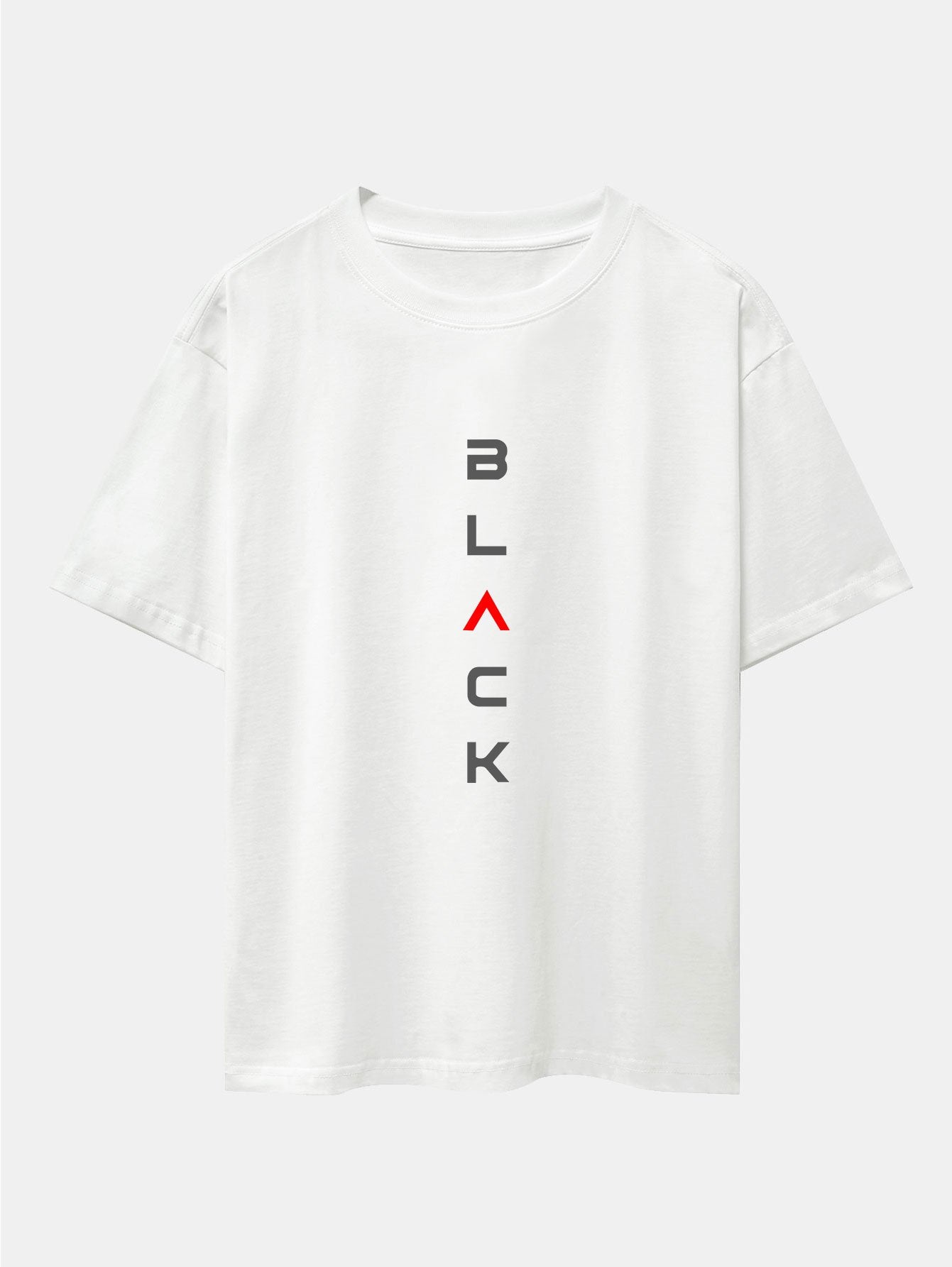 Ángel® | Black Print Drop Shoulder Oversize T-Shirt