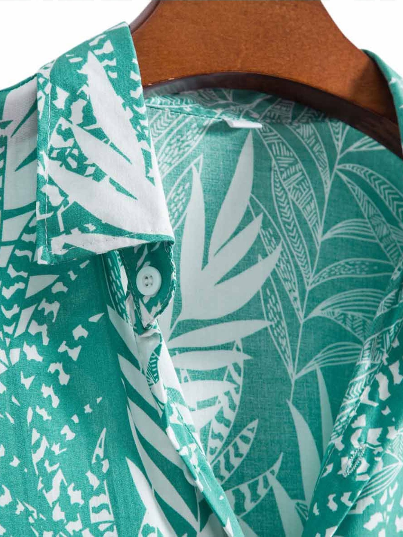 Algar® | Viscose Leaf Print Shirt
