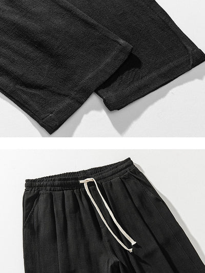 Timothy® | Relax Fit Linen And Cotton Blend Harem Pants