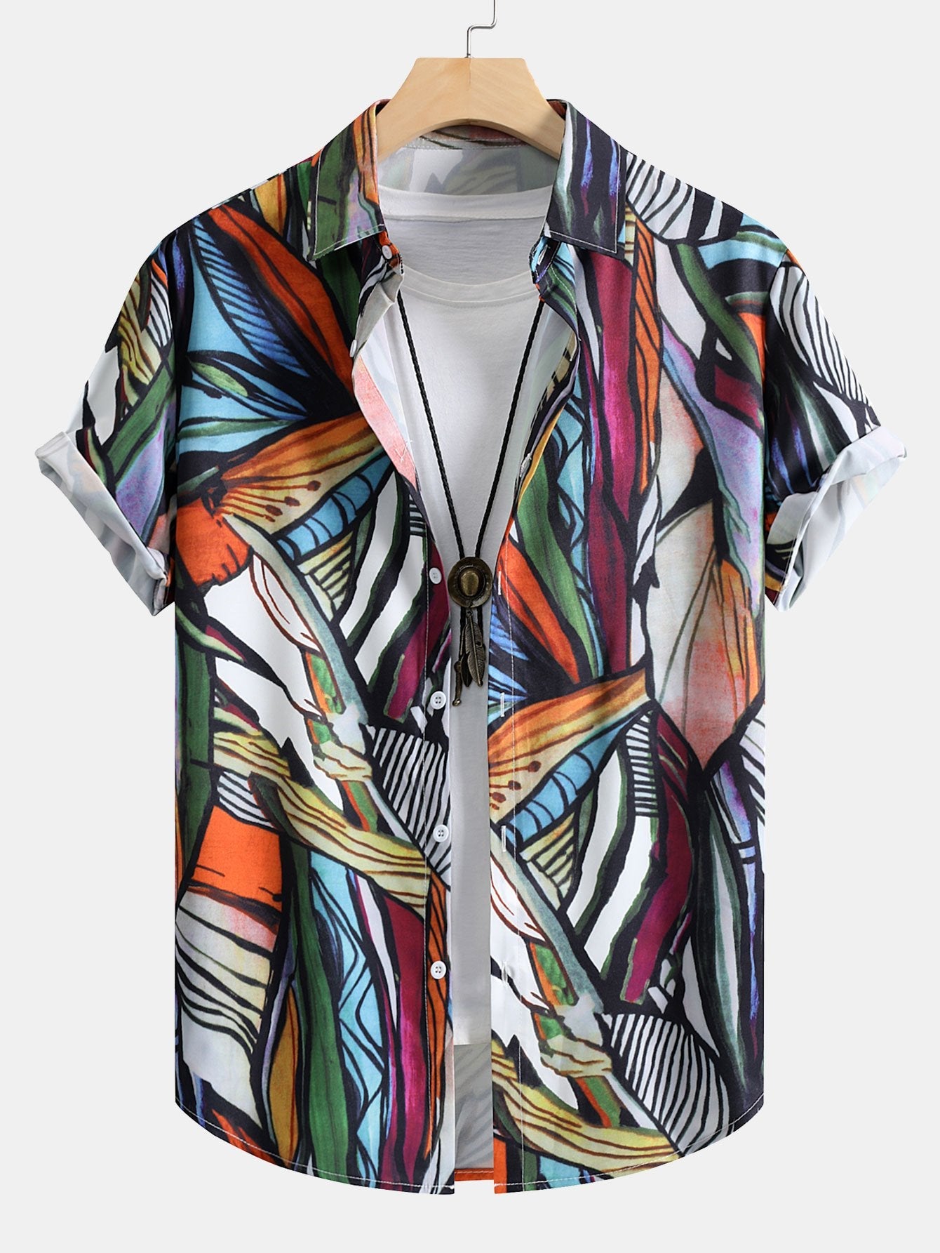 Camilo® | Abstract Print Shirt