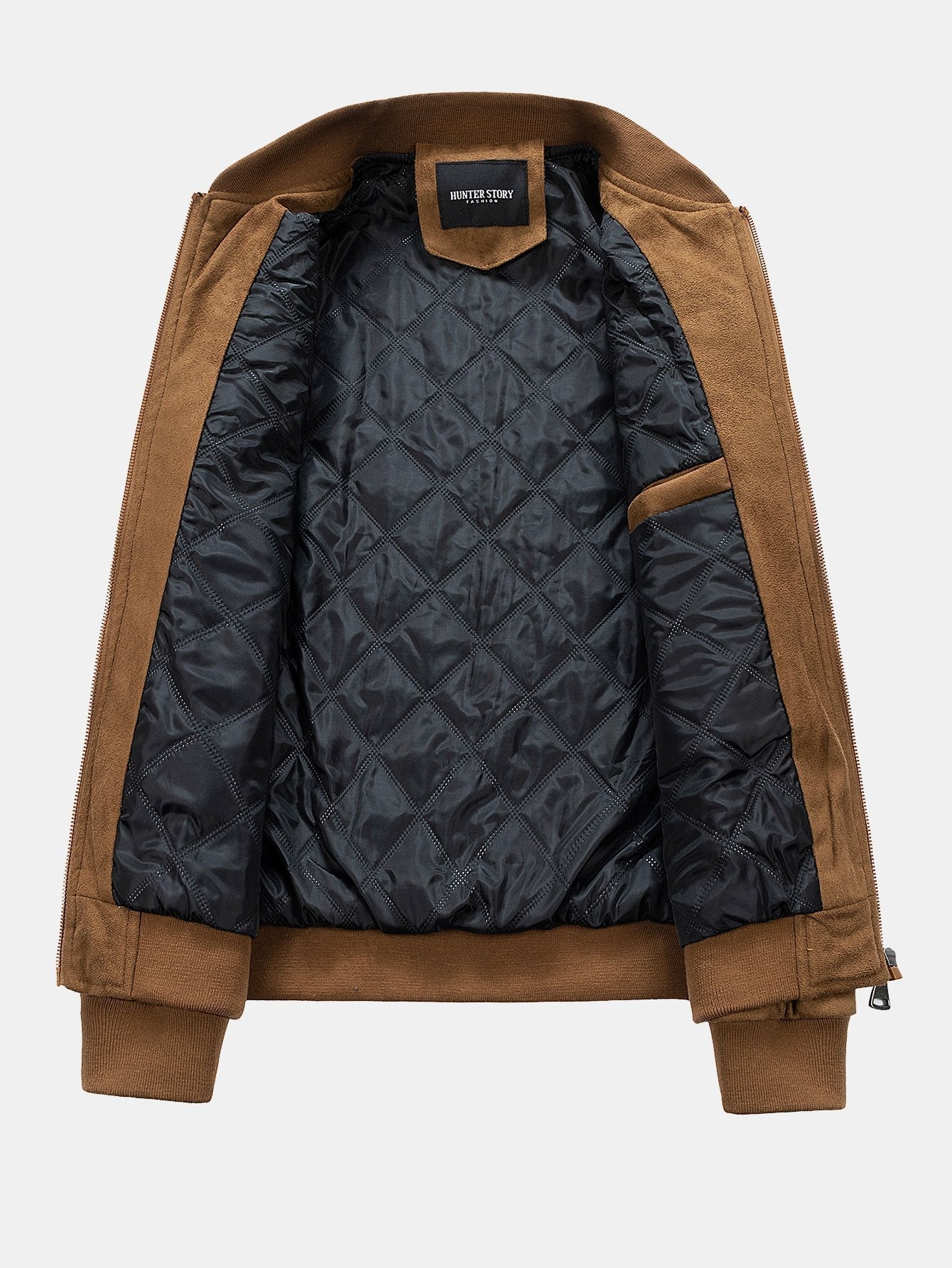 Fletcher | Suede Bomber Jacket With Quilted Liner