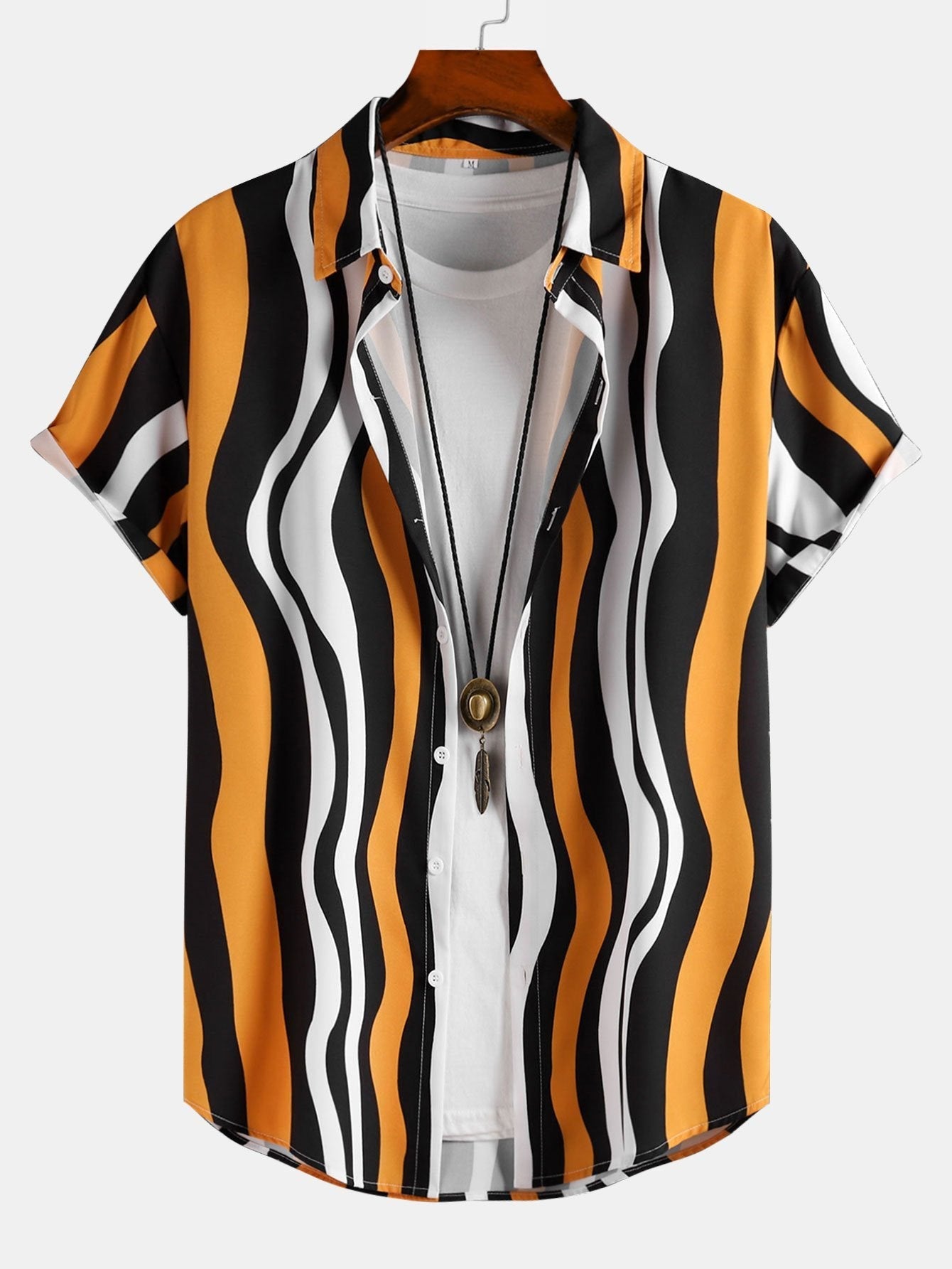 Armin® | Wavy Print Button Up Shirt