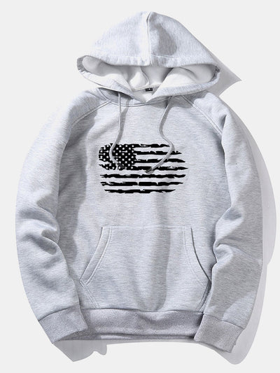 Patricio | American Flag Print Hoodie