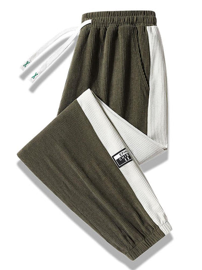 Ernesto® | Side Stripe Corduroy Jogging Pants