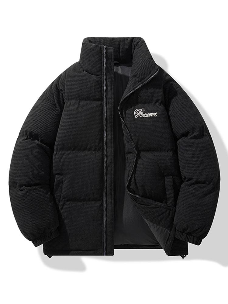 Enrique | Corduroy Zip Up Puffer Coat