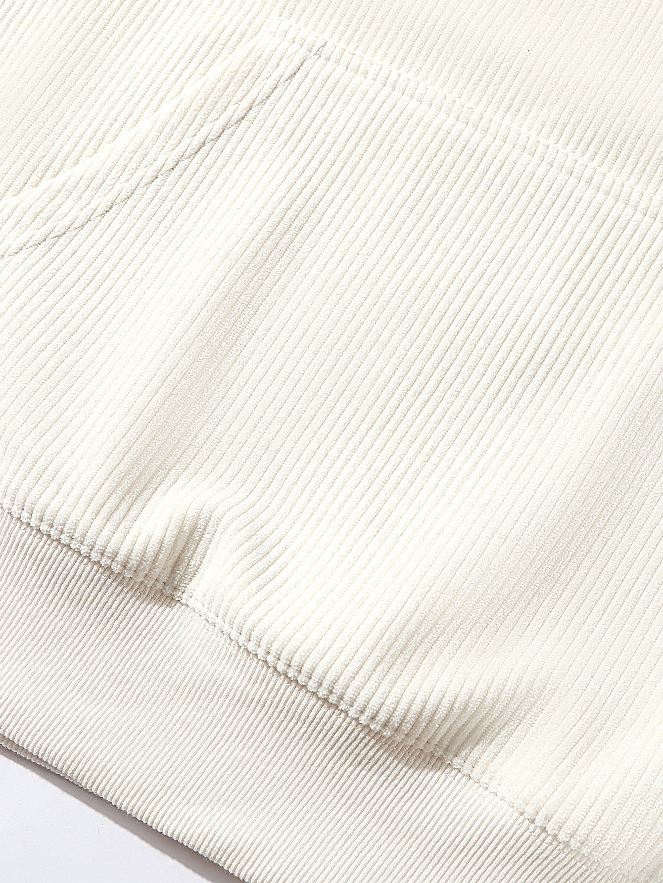 Adam | Paneled Corduroy Raglan Sleeves Hoodie