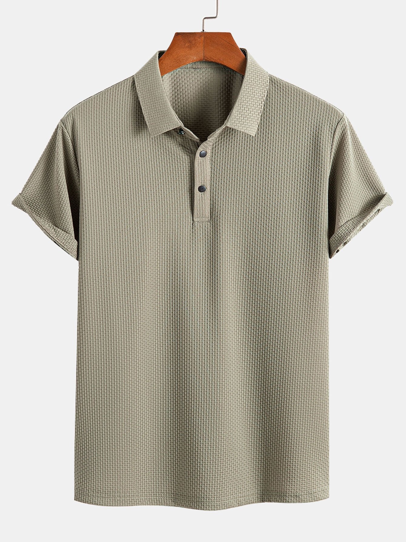 Declan | Short Sleeve Textured Polo