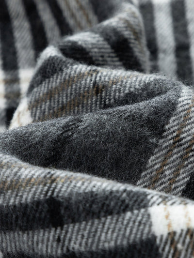 Forest | Teddy Fleece Lined Detachable Flannel Plaid Hooded Coat