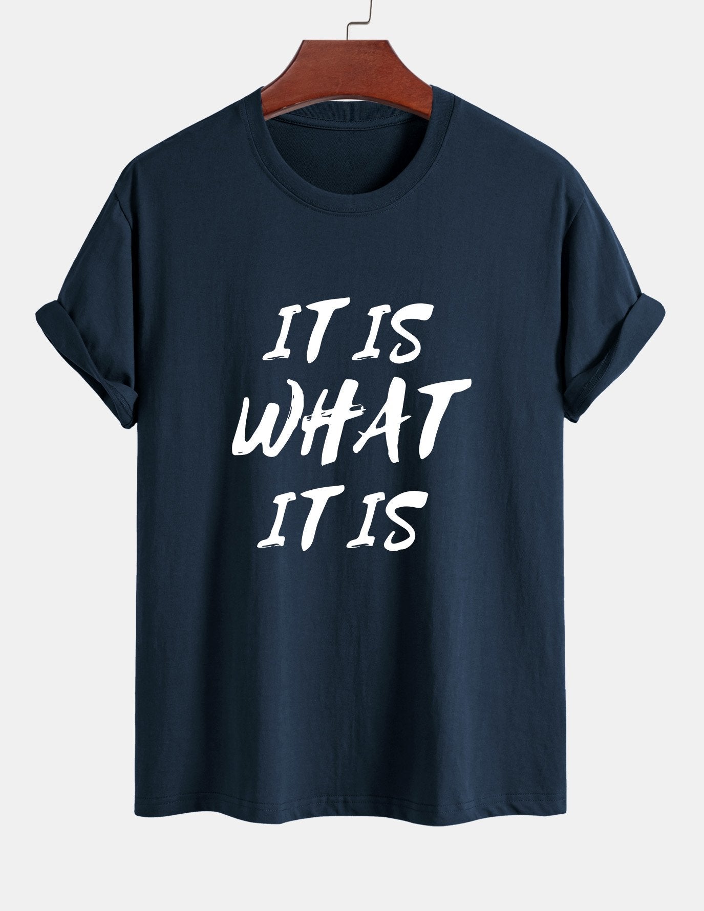 Ulrico® | It Is What It Is Print Cotton T-Shirt
