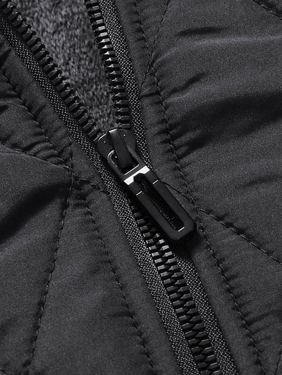 Orion | Teddy Lined Detachable Hooded Quilted Coat