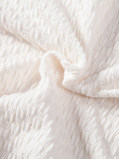 Jesus® | Checkerboard Textured Knitted T-Shirt