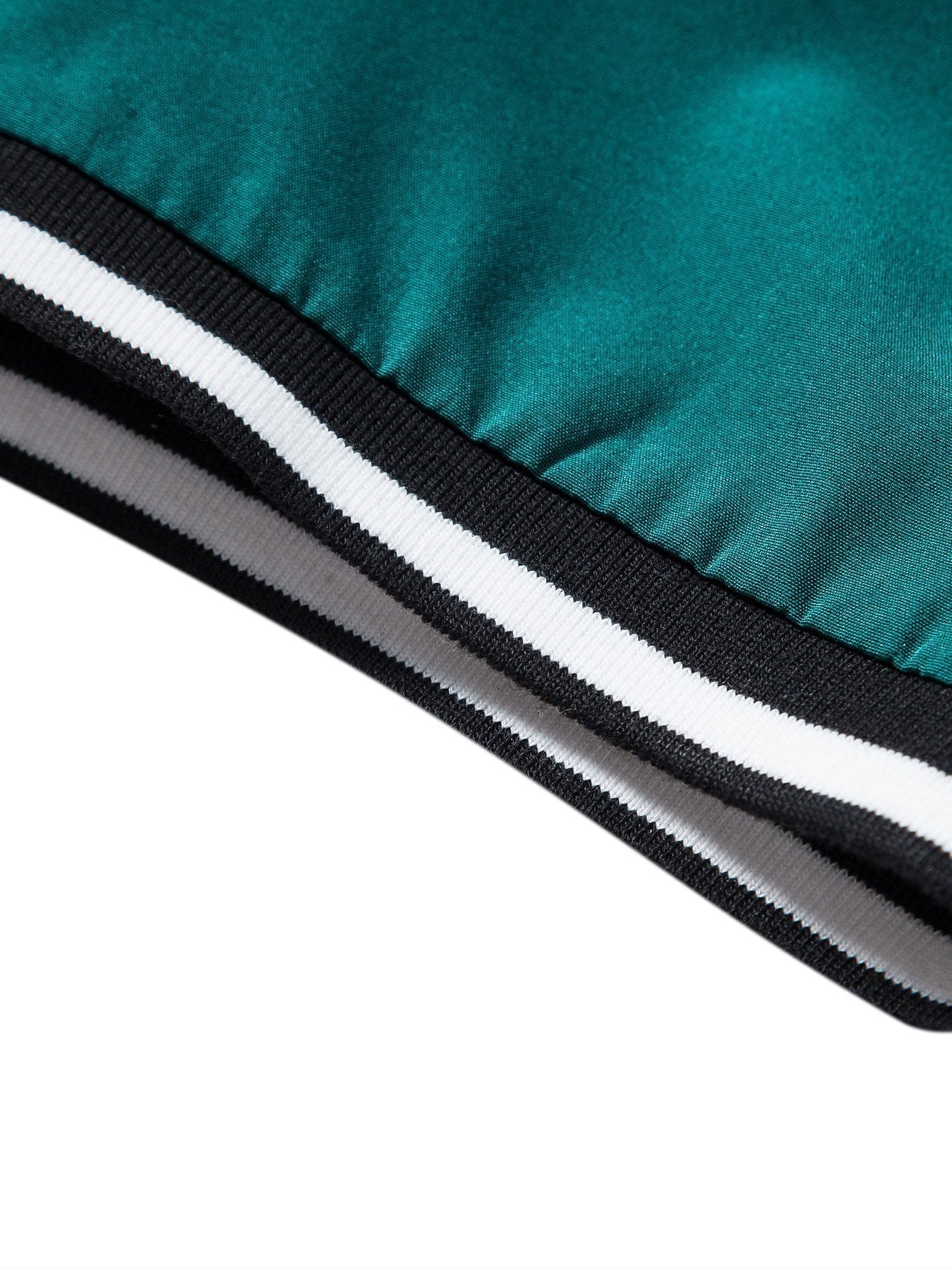 Arvid® | Muscle Fit Stripe Threaded Cuff Stand Collar Shirt