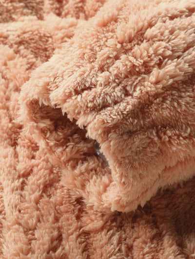 Easton | Geometric Jacquard Teddy Hoodie