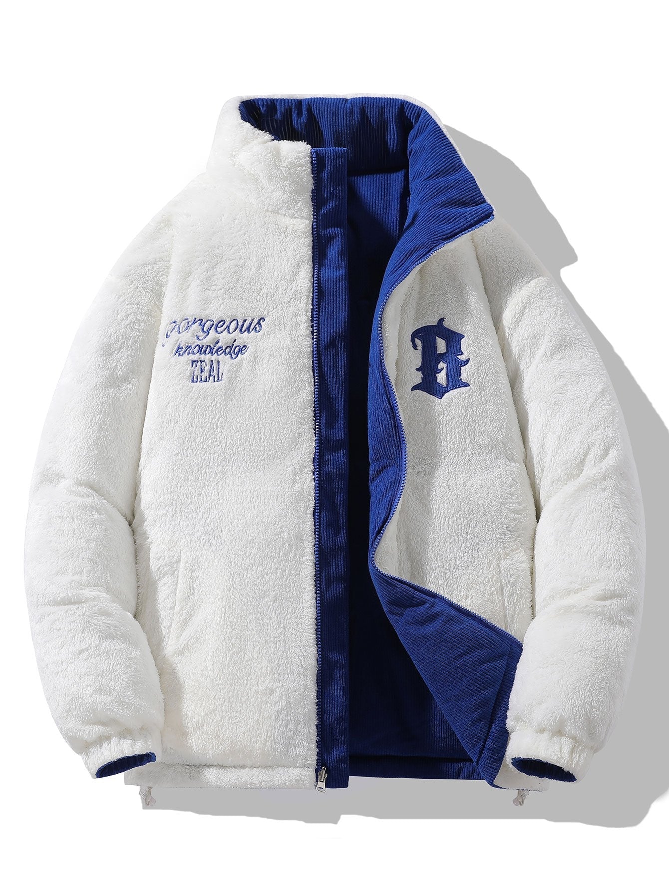 Guillermo | Reversible Teddy Fleece Corduroy Coat