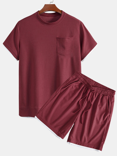 Adalgiso® | 2 In 1 Waffle T-Shirt & Shorts